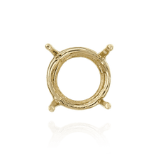 Load image into Gallery viewer, ITI NYC Four Prong Round Wire Basket Settings in 18K Gold (2.00 mm - 11.00 mm)