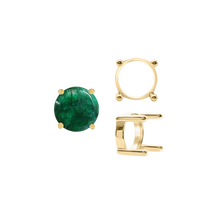 Load image into Gallery viewer, ITI NYC Four Prong Round Single Base Settings With Straight Wire Prongs in 14K Gold (2.00 mm - 8.00 mm)