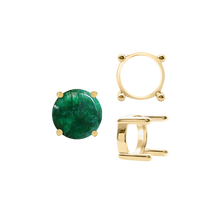 Load image into Gallery viewer, ITI NYC Four Prong Round Single Base Settings With Straight Wire Prongs in 14K Gold (2.00 mm - 8.00 mm)