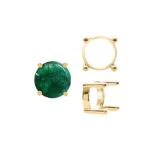 Load image into Gallery viewer, ITI NYC Four Prong Round Single Base Settings With Straight Wire Prongs in 14K Gold (2.00 mm - 8.00 mm)