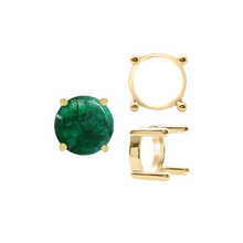 Load image into Gallery viewer, ITI NYC Four Prong Round Single Base Settings With Straight Wire Prongs in 14K Gold (2.00 mm - 8.00 mm)