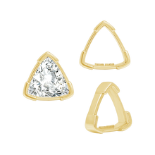 Load image into Gallery viewer, ITI NYC V-End Trillion Shape Single Wire Settings in 14K Gold (3.00 mm - 10.00 mm)