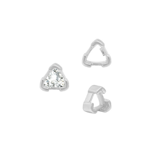 Load image into Gallery viewer, ITI NYC V-End Trillion Shape Single Wire Settings in 14K Gold (3.00 mm - 10.00 mm)