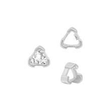 Load image into Gallery viewer, ITI NYC V-End Trillion Shape Single Wire Settings in 14K Gold (3.00 mm - 10.00 mm)