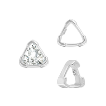 Load image into Gallery viewer, ITI NYC V-End Trillion Shape Single Wire Settings in 14K Gold (3.00 mm - 10.00 mm)