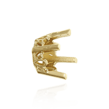 Load image into Gallery viewer, ITI NYC Four Prong Round Filigree Settings in 14K Gold (3.00 mm - 22.00 mm)