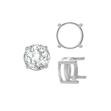 Load image into Gallery viewer, ITI NYC Four Prong Round Flat Wire Basket Settings in 14K Gold (2.00 mm - 9.25 mm)