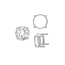 Load image into Gallery viewer, ITI NYC Four Prong Round Flat Wire Basket Settings in 14K Gold (2.00 mm - 9.25 mm)