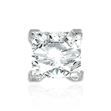 Load image into Gallery viewer, ITI NYC V-End Square Solitaire Settings With Peg in Platinum (4.50 mm - 12.00 mm)