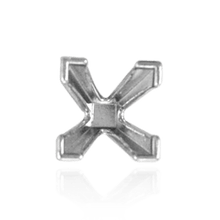 Load image into Gallery viewer, ITI NYC V-End Square High Solitaire Settings With Peg in 18K Gold (2.50 mm - 8.00 mm)