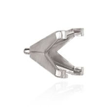 Load image into Gallery viewer, ITI NYC V-End Square Solitaire Settings With Peg in 14K Gold (3.00 mm - 10.00 mm)