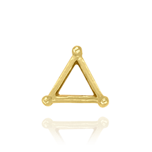 Load image into Gallery viewer, ITI NYC Three Prong Triangle Shape Single Wire Settings in 14K Gold (3.00 mm - 10.00 mm)
