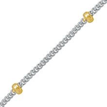 Load image into Gallery viewer, Bulk / Spooled Stud (Satellite) Curb Chain in 14K Two Tone Gold (1.00 mm)