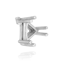 Load image into Gallery viewer, ITI NYC Six Prong Triangle Shape Wire Basket Settings in 14K Gold (3.00 mm - 14.00 mm)