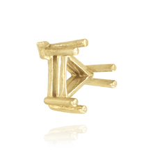 Load image into Gallery viewer, ITI NYC Six Prong Triangle Shape Wire Basket Settings in 14K Gold (3.00 mm - 14.00 mm)