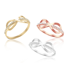 Load image into Gallery viewer, Infinity Stackable Ring in Sterling Silver