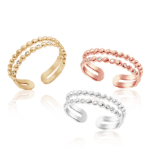 Load image into Gallery viewer, Stackable with Stones in Sterling Silver