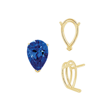 Load image into Gallery viewer, ITI NYC V-End Pear Shape Wire Basket Settings in 14K Gold (2.50 x 1.25 mm - 37.00 x 25.00 mm)