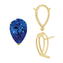 Load image into Gallery viewer, ITI NYC V-End Pear Shape Wire Basket Settings in 14K Gold (2.50 x 1.25 mm - 37.00 x 25.00 mm)