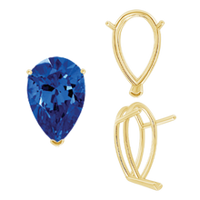 Load image into Gallery viewer, ITI NYC V-End Pear Shape Wire Basket Settings in 14K Gold (2.50 x 1.25 mm - 37.00 x 25.00 mm)