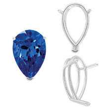 Load image into Gallery viewer, ITI NYC V-End Pear Shape Wire Basket Settings in 14K Gold (2.50 x 1.25 mm - 37.00 x 25.00 mm)