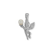Load image into Gallery viewer, ITI NYC Angel Pendant with Fresh Water Pearl in Sterling Silver