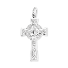 Load image into Gallery viewer, ITI NYC Traditional Celtic Cross Pendant in Sterling Silver