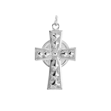 Load image into Gallery viewer, ITI NYC Celtic Cross Pendant in Sterling Silver