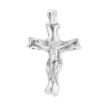 Load image into Gallery viewer, ITI NYC Freeform Crucifix Pendant in Sterling Silver