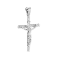 Load image into Gallery viewer, ITI NYC Freeform Crucifix Pendant in Sterling Silver