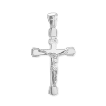 Load image into Gallery viewer, ITI NYC Tubular Crucifix Pendant in Sterling Silver