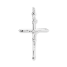 Load image into Gallery viewer, ITI NYC Traditional Crucifix Pendant in Sterling Silver
