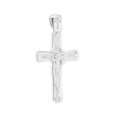Load image into Gallery viewer, ITI NYC Freeform Crucifix Pendant in Sterling Silver