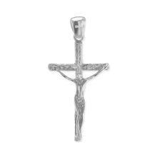 Load image into Gallery viewer, ITI NYC Freeform Crucifix Pendant in Sterling Silver