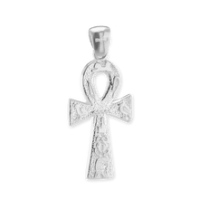 Load image into Gallery viewer, ITI NYC Ankh Cross Pendant in Sterling Silver