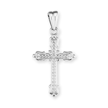 Load image into Gallery viewer, ITI NYC Fancy Cross Pendant in Sterling Silver