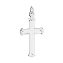 Load image into Gallery viewer, ITI NYC Trefoil Cross Pendant in Sterling Silver