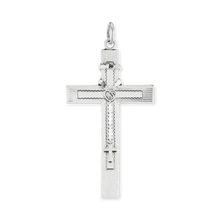 Load image into Gallery viewer, ITI NYC Classic Cross Pendant in Sterling Silver