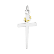 Load image into Gallery viewer, ITI NYC Nail Cross Pendant in Sterling Silver