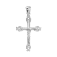 Load image into Gallery viewer, ITI NYC Ornate Crucifix Pendant in Sterling Silver