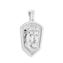 Load image into Gallery viewer, ITI NYC Jesus Christ Pendant Medallion in Sterling Silver