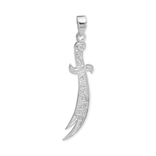 Load image into Gallery viewer, ITI NYC Zulfiqar Sword Pendant in Sterling Silver