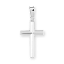 Load image into Gallery viewer, ITI NYC Tubular Cross Pendant in Sterling Silver