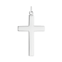 Load image into Gallery viewer, ITI NYC Double-Sided Cross Pendant with Lord's Prayer in Sterling Silver