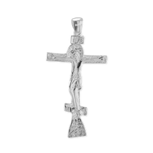 Load image into Gallery viewer, ITI NYC Orthodox Crucifix Pendant in Sterling Silver