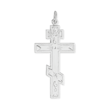 Load image into Gallery viewer, ITI NYC Orthodox Cross Pendant in Sterling Silver