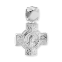 Load image into Gallery viewer, ITI NYC Byzantine Double-Sided Cross Pendant in Sterling Silver