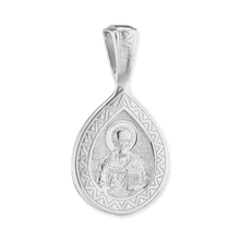 Load image into Gallery viewer, ITI NYC Mary and The 7 Swords Byzantine Double-Sided Pendant in Sterling Silver