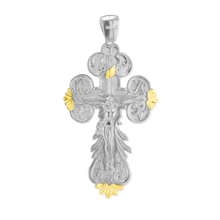 Load image into Gallery viewer, ITI NYC Baroque Crucifix Pendant in Sterling Silver