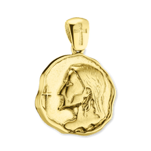 Load image into Gallery viewer, ITI NYC Jesus Christ Pendant Medallion in Sterling Silver
